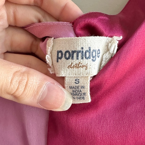 Anthropologie Porridge Colorblocked Maxi Dress, Pink/Fuchsia, Size Small - Picture 13 of 16